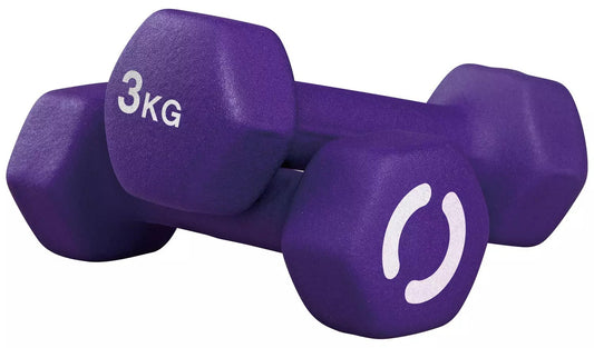 Opti Neoprene Dumbbell Set – 2 x 3kg