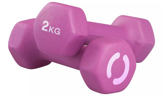 Opti Neoprene Dumbbell Set – 2 x 2kg