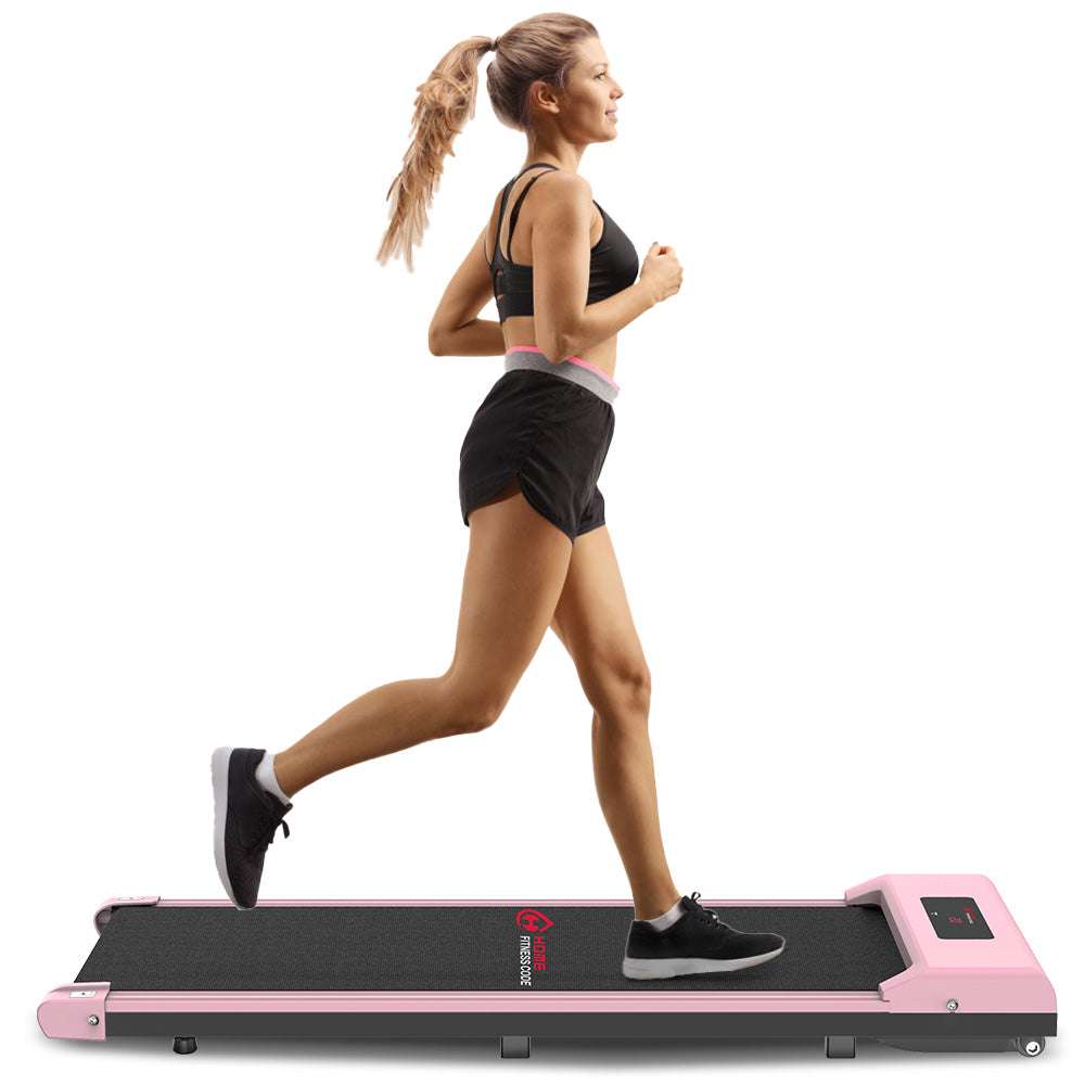 Space Saving Motorised Treadmill 1-10KM/H Walking Machine with LCD Display