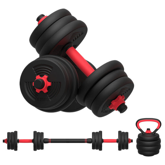 30KG and 40KG SET Adjustable 6 in 1 Dumbbell Barbell Kettlebell Push-Up Set