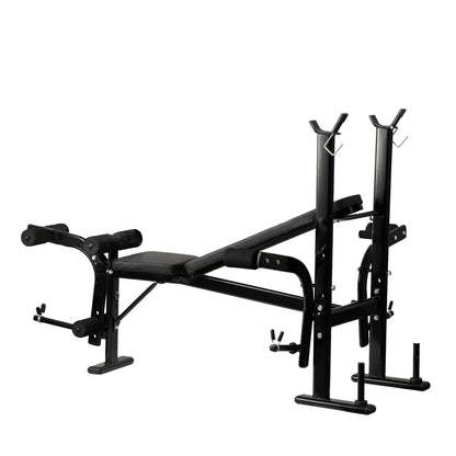 Weight Bench Adjustable with Barbell Rack (Foldable)