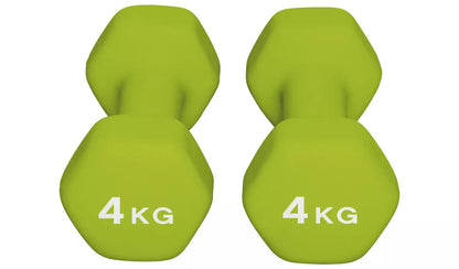 Opti Neoprene Dumbbell Set – 2 x 4kg