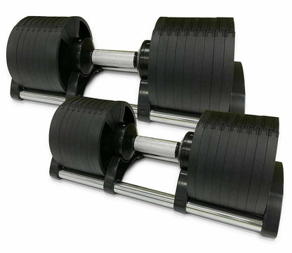 Adjustable 32KG Dumbbells Set with Stand (PAIR)