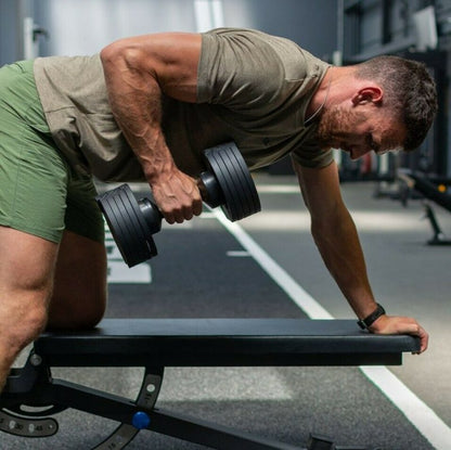 (PAIR) 40KG Dumbbells With Stand Weights